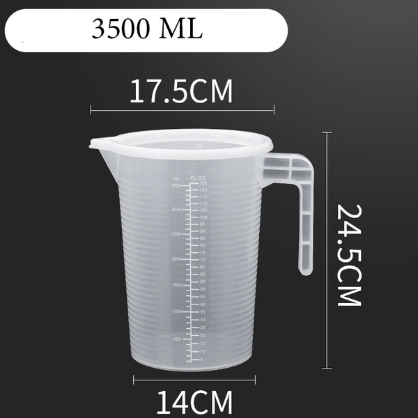 Cốc Đong, Ca Đong Định Lượng Có Nắp Đậy Pha Chế Bằng Nhựa Chia Vạch - HVL TEA