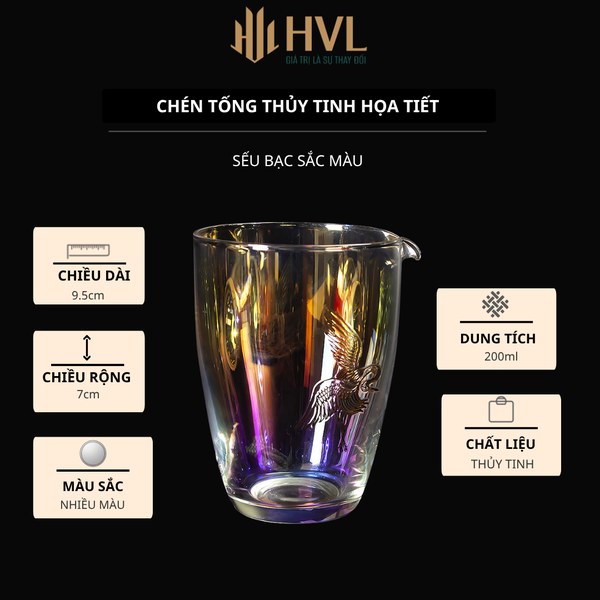 Chén tống thủy tinh họa tiết
