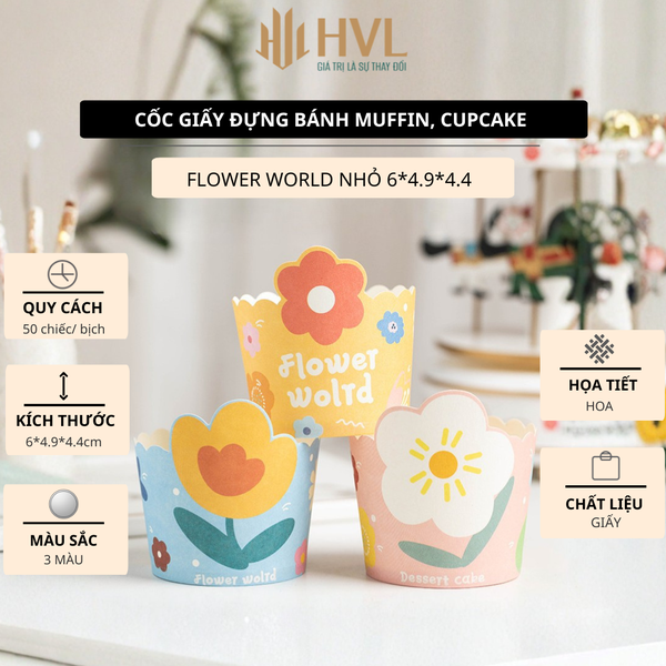 Cốc đựng bánh cupcake giấy