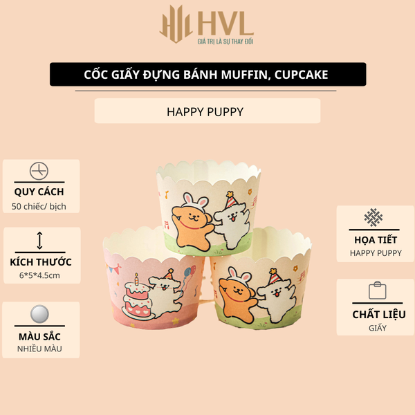 Cốc đựng bánh cupcake giấy