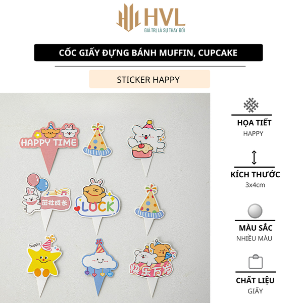 Cốc đựng bánh cupcake giấy