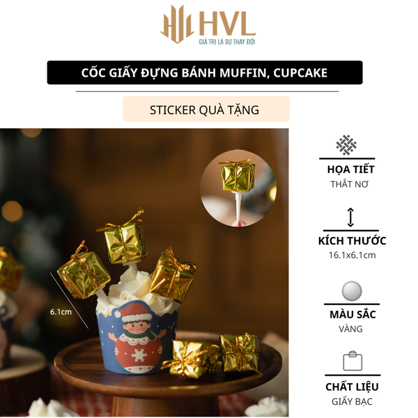 Cốc đựng bánh cupcake giấy