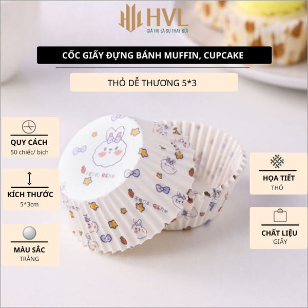 Cốc giấy đựng bánh muffin, cupcake
