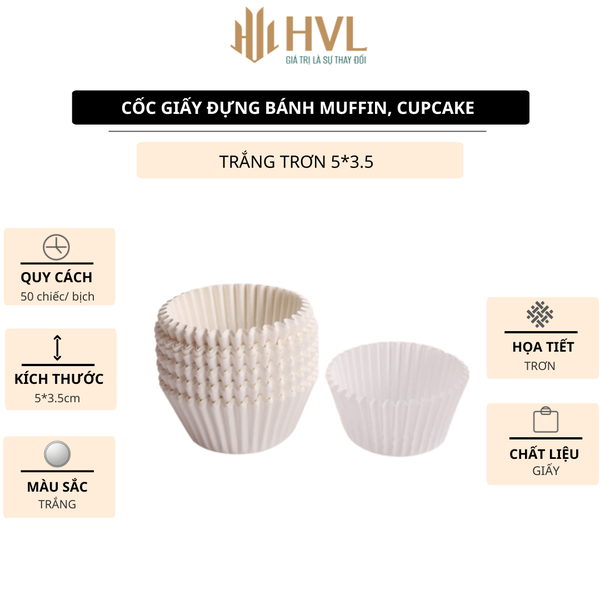 Cốc giấy đựng bánh muffin, cupcake