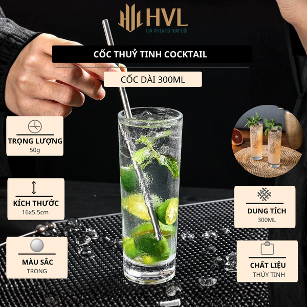 Cốc thuỷ tinh cocktail
