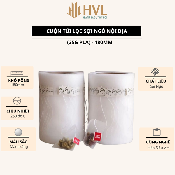 Cuộn túi lọc PLA sợi ngô - HVL