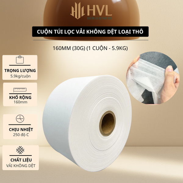 Cuộn túi lọc vải không dệt dùng cho máy hàn nhiệt