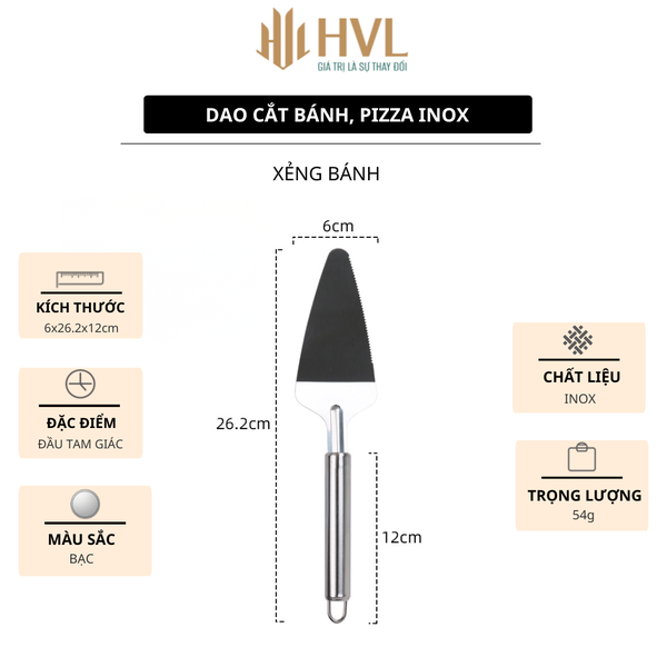 Dao cắt bánh, pizza inox