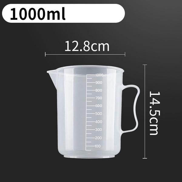 Cốc Đong, Ca Đong Định Lượng Có Nắp Đậy Pha Chế Bằng Nhựa Chia Vạch - HVL TEA