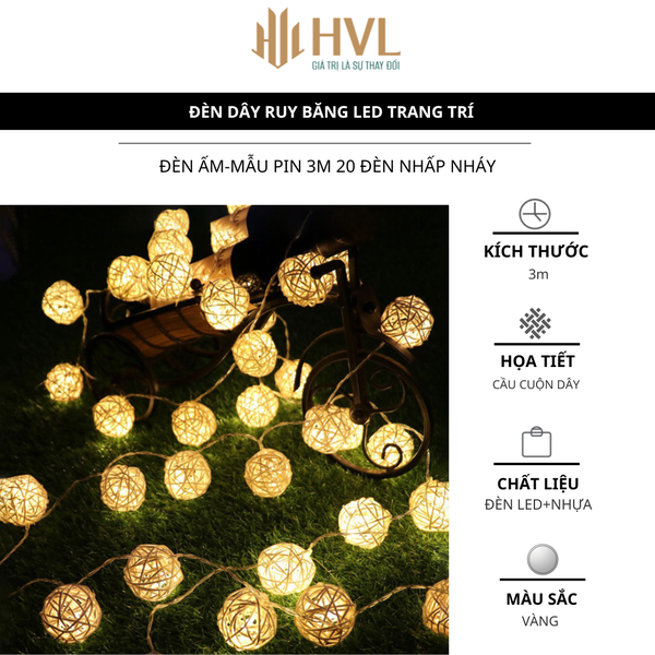Đèn dây ruy băng LED trang trí
