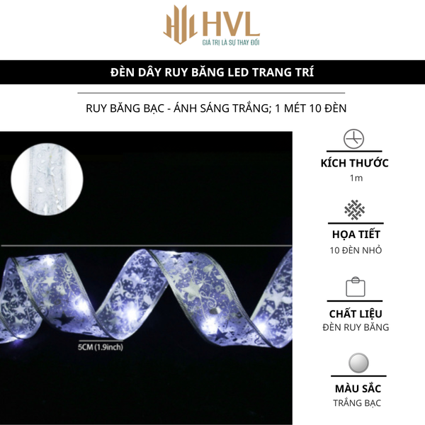 Đèn dây ruy băng LED trang trí