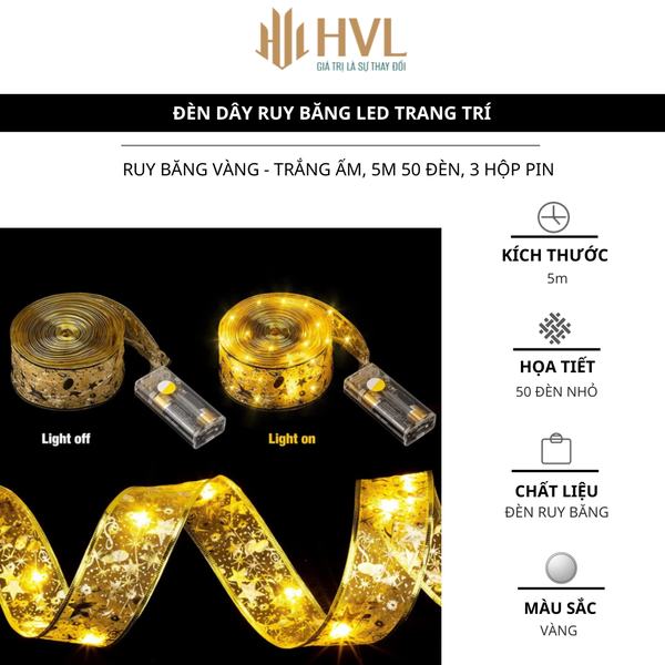Đèn dây ruy băng LED trang trí