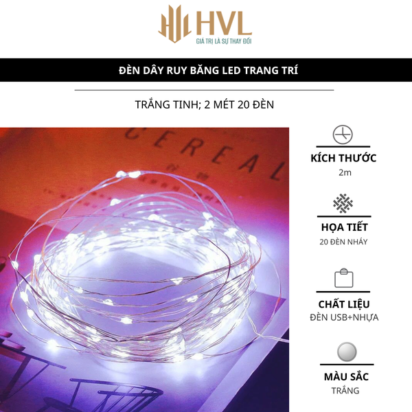 Đèn dây ruy băng LED trang trí