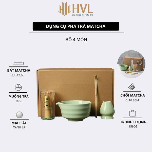 Dụng cụ pha trà matcha