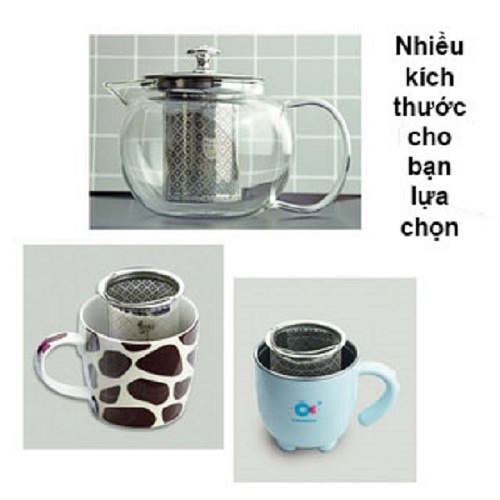 Bộ lọc trà bằng Inox 304 chuyên dụng cho ấm pha trà - HVL