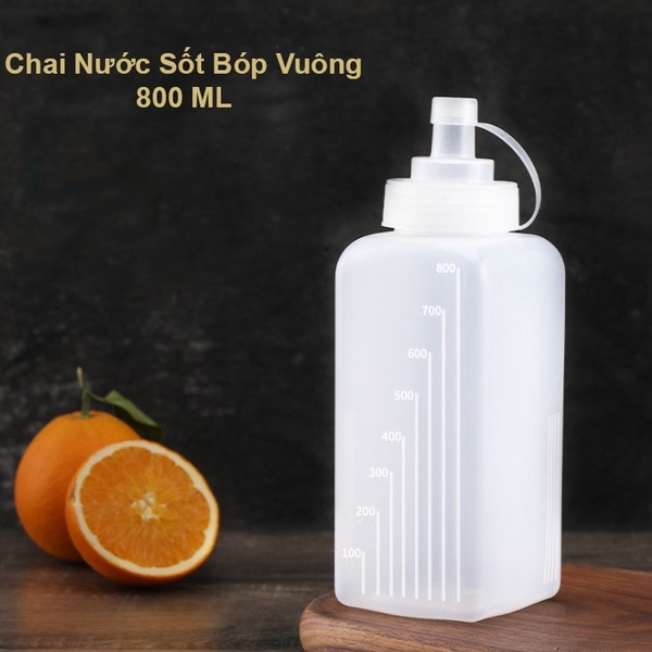 Chai bóp nước sốt thực phẩm cấp nhà bếp, chai gia vị cà chua sốt - HVL TEA