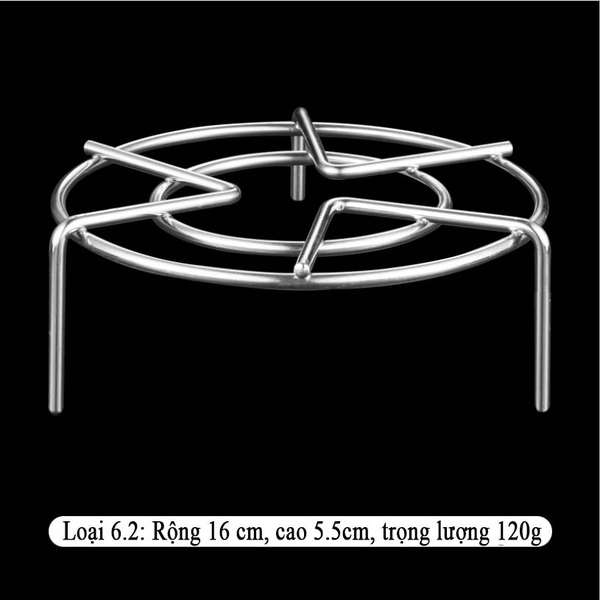 Rế hấp - rế lót đít nồi inox 304, 2 in 1 tiện dụng không gỉ sét, nhiều kích thước - HVL TEA