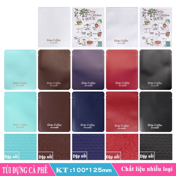 Túi đựng cà phê bằng nhôm, hàn nhiệt, có mép xé  - HVL TEA