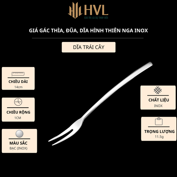 Giá gác thìa, đũa, dĩa hình thiên nga inox