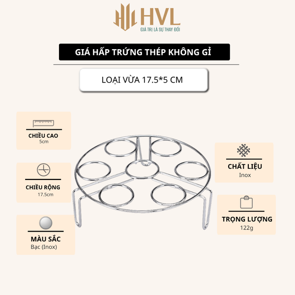 Giá hấp trứng thép không gỉ