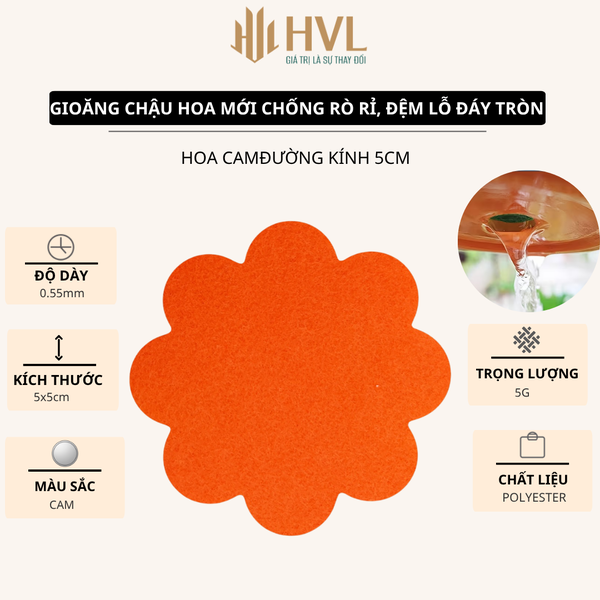 Tấm lót chậu hoa chống rò rỉ, đệm lỗ đáy tròn