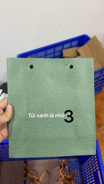 Hộp trà giấy tròn nắp tre