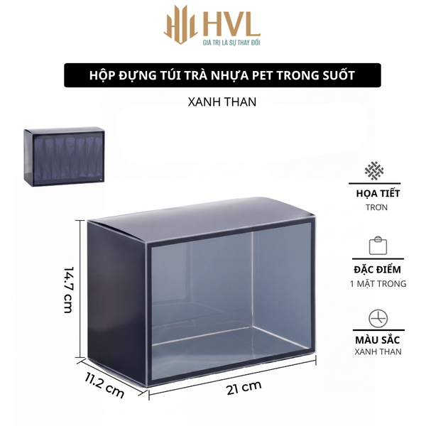 Hộp Đựng Túi Trà Nhựa PET Trong Suốt HT103 - Cao Cấp & Kháng Khuẩn
