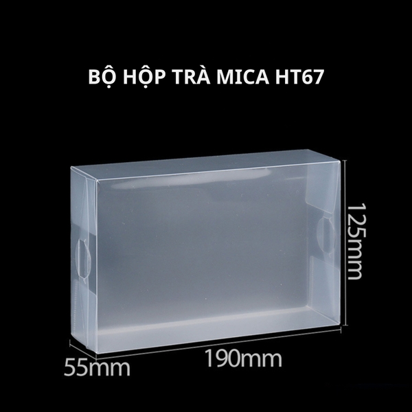 Bộ Hộp Trà MICA HT67 Cao Cấp - Thiết Kế Trong Suốt Sang Trọng