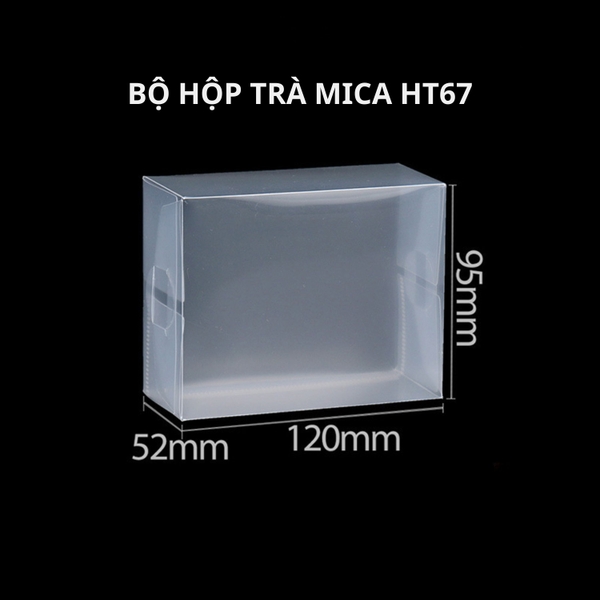 Bộ Hộp Trà MICA HT67 Cao Cấp - Thiết Kế Trong Suốt Sang Trọng