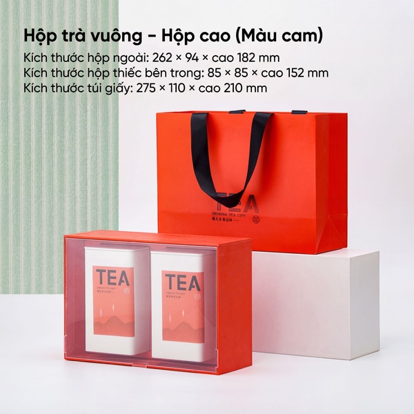 Bộ Hộp Trà Quà Tặng HT89 - Đa Dạng Kích Thước, Màu Sắc | HVL