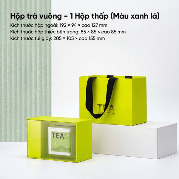 Bộ Hộp Trà Quà Tặng HT89 - Đa Dạng Kích Thước, Màu Sắc | HVL
