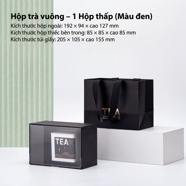 Bộ Hộp Trà Quà Tặng HT89 - Đa Dạng Kích Thước, Màu Sắc | HVL