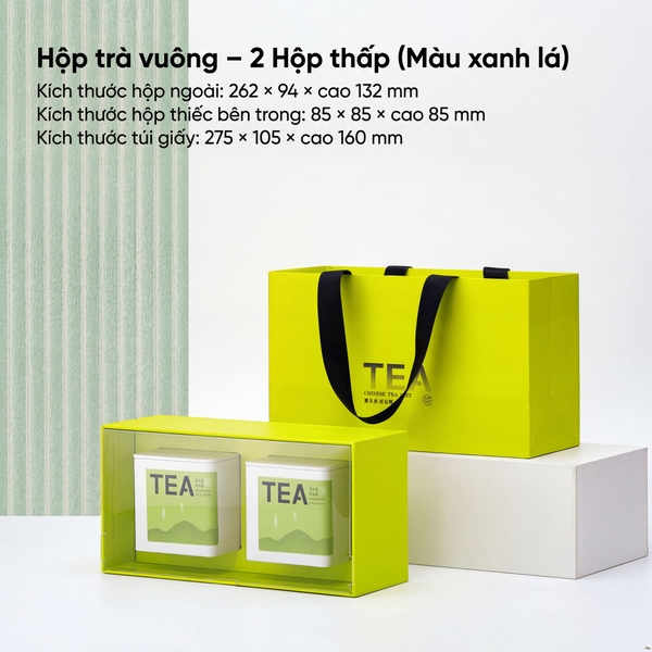 Bộ Hộp Trà Quà Tặng HT89 - Đa Dạng Kích Thước, Màu Sắc | HVL