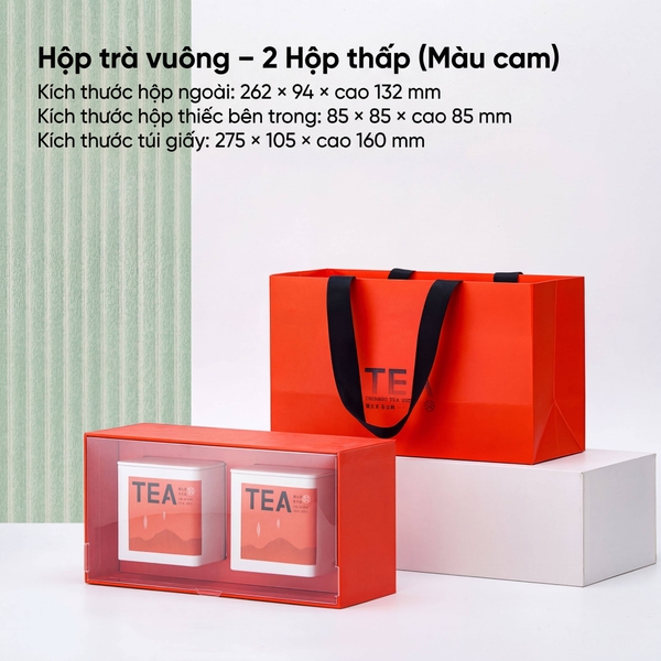 Bộ Hộp Trà Quà Tặng HT89 - Đa Dạng Kích Thước, Màu Sắc | HVL