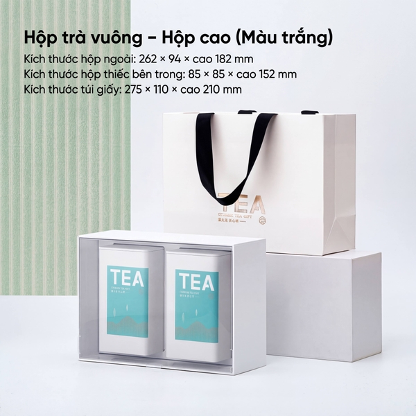 Bộ Hộp Trà Quà Tặng HT89 - Đa Dạng Kích Thước, Màu Sắc | HVL