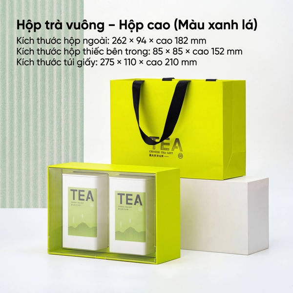 Bộ Hộp Trà Quà Tặng HT89 - Đa Dạng Kích Thước, Màu Sắc | HVL