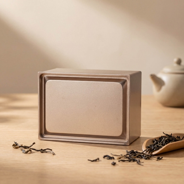 Hộp Trà Thiếc Hình Chữ Nhật Vuông Góc HVL HT92 Đựng Trà, Mứt, Đồ khô,...