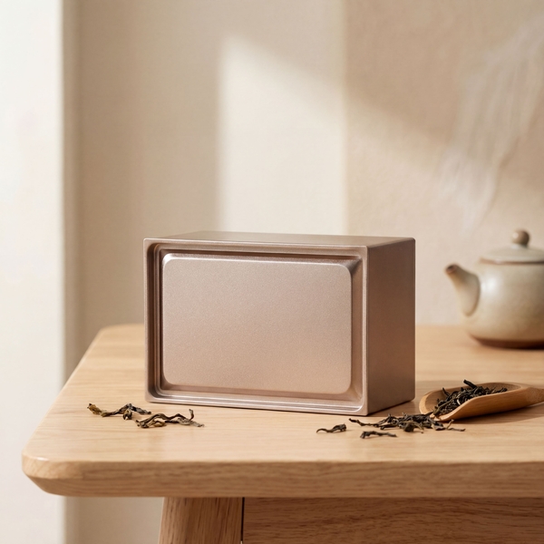 Hộp Trà Thiếc Hình Chữ Nhật Vuông Góc HVL HT92 Đựng Trà, Mứt, Đồ khô,...