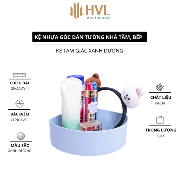Kệ nhựa góc dán tường nhà tắm, bếp