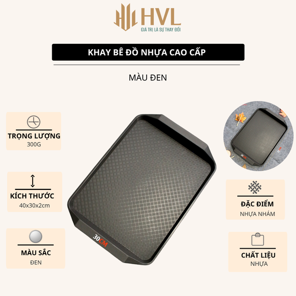 Khay, mâm chống trượt phục vụ nhà hàng bê thức ăn - HVL TEA