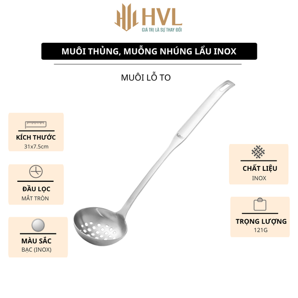 Muôi thủng, muỗng nhúng lẩu inox
