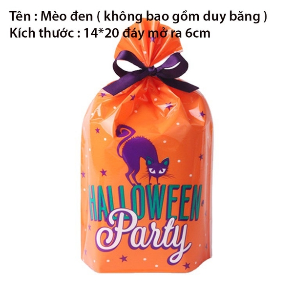 Túi đựng bánh/kẹo, bao bì quà tặng chủ đề Halloween