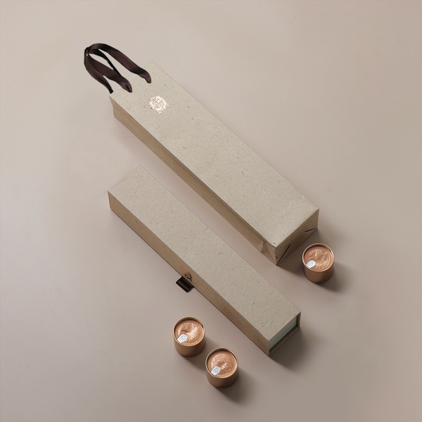 Bộ 6 hộp mini đựng trà, nến, hạt bằng thiếc - HVL TEA