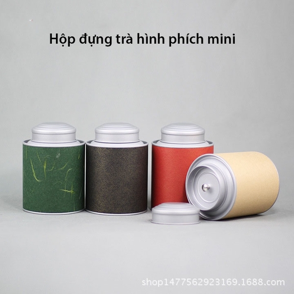 Hộp đựng trà, cà phê các loại đồ khô hình chiếc phích mini, kèm túi - HVL TEA