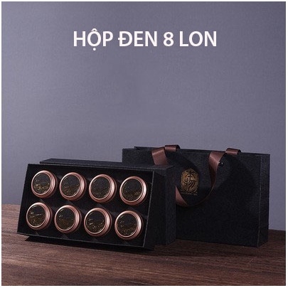 Bộ 6 hộp mini đựng trà, nến, hạt bằng thiếc - HVL TEA