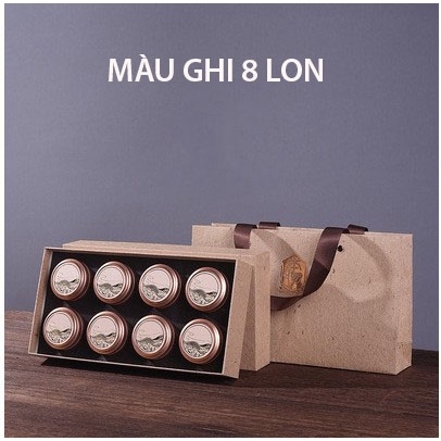 Bộ 6 hộp mini đựng trà, nến, hạt bằng thiếc - HVL TEA