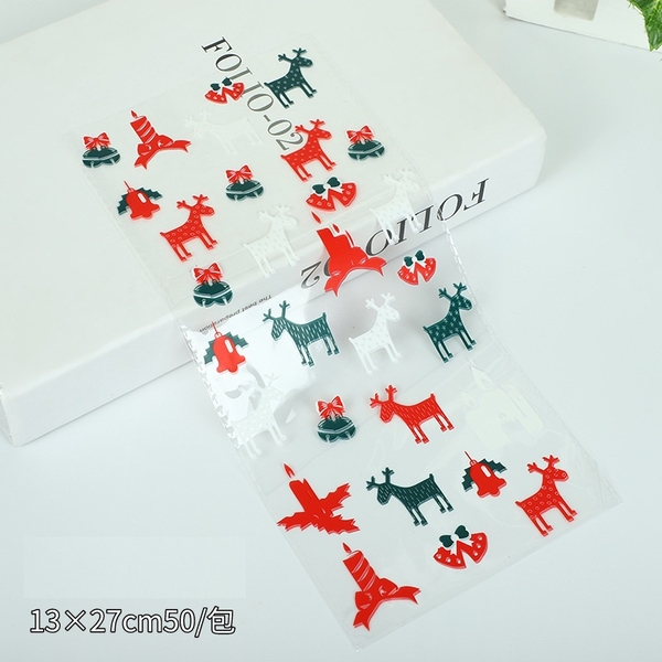 Túi đựng bánh/kẹo, túi đựng quà chủ đề Halloween trong suốt,13*27, 50 túi/sp - VUA BAO BÌ