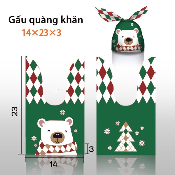 Túi tai thỏ đựng bạnh kẹo họa tiết thú, kỳ lân, mèo may mắn - KING OF OPP