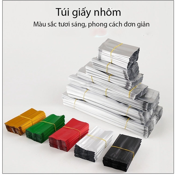 Túi nhôm đựng trà, túi đựng trà 3D hút chân không- HVL TEA