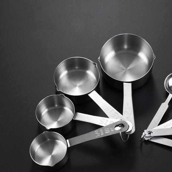 Bộ cup đong, thìa đong định lượng thành phẩm làm bánh - HVL TEA